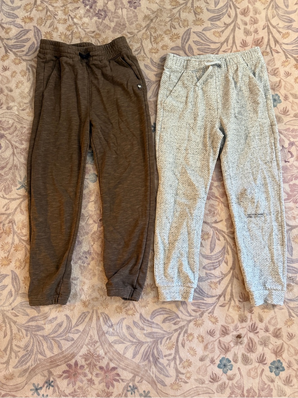 Abercrombie Boys Brown and Light Gray Cozy Jogger Pants - Pack of 2